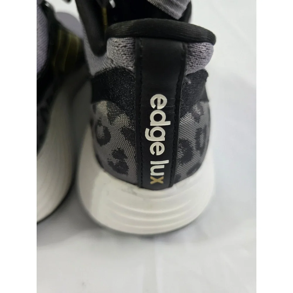Adidas Edge Lux 4 Grey Leopard Gold Running Shoes FV8577 Womens 8.5